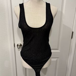 NWT Black Sleeveless bodysuit